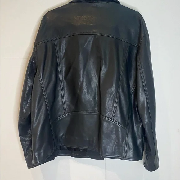 Quince Black Leather Jacket for Women - Picture 5 of 5